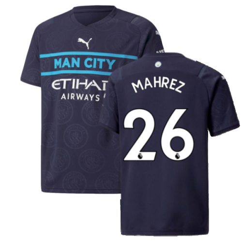 2021-2022 Man City 3rd Shirt (Kids) (MAHREZ 26)