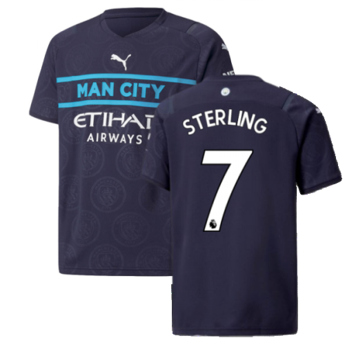 2021-2022 Man City 3rd Shirt (Kids) (STERLING 7)