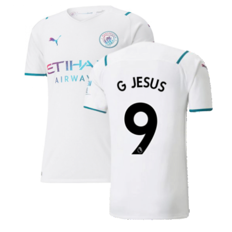 2021-2022 Man City Authentic Away Shirt (G JESUS 9)