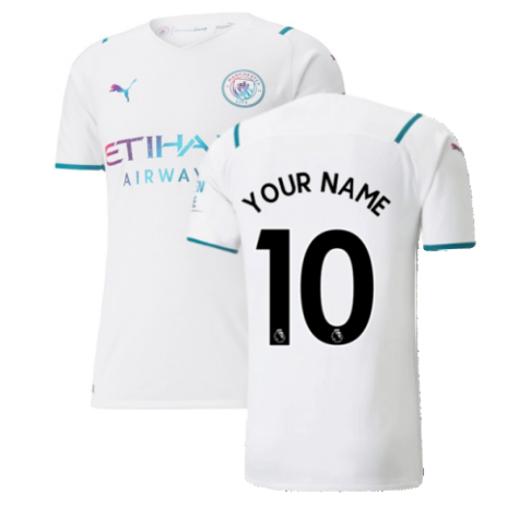 2021-2022 Man City Authentic Away Shirt (Your Name)