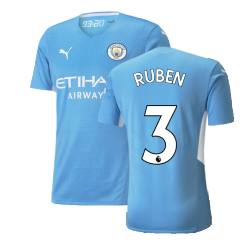 2021-2022 Man City Authentic Home Shirt (RUBEN 3)