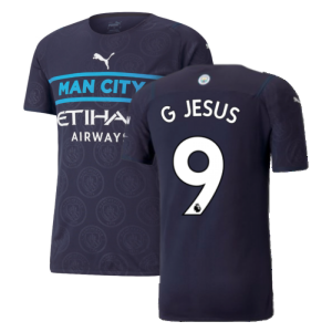 2021-2022 Man City Authentic Third Shirt (G JESUS 9)