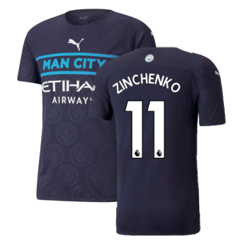 2021-2022 Man City Authentic Third Shirt (ZINCHENKO 11)