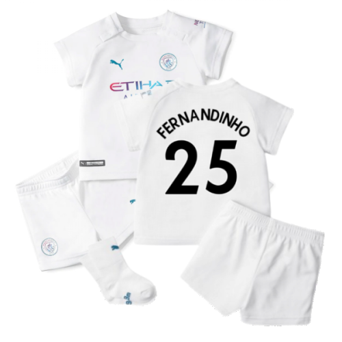 2021-2022 Man City Away Baby Kit (FERNANDINHO 25)