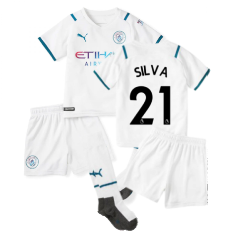 2021-2022 Man City Away Mini Kit (SILVA 21)