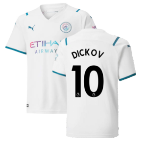 2021-2022 Man City Away Shirt (Kids) (DICKOV 10)