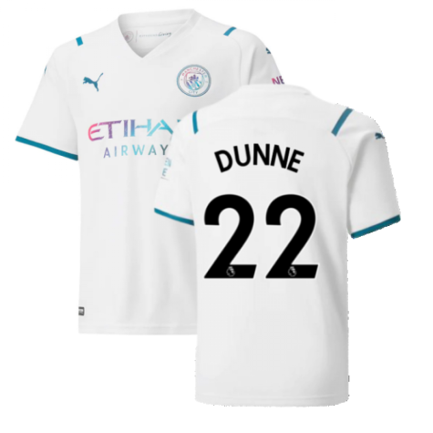 2021-2022 Man City Away Shirt (Kids) (DUNNE 22)