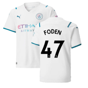 2021-2022 Man City Away Shirt (Kids) (FODEN 47)