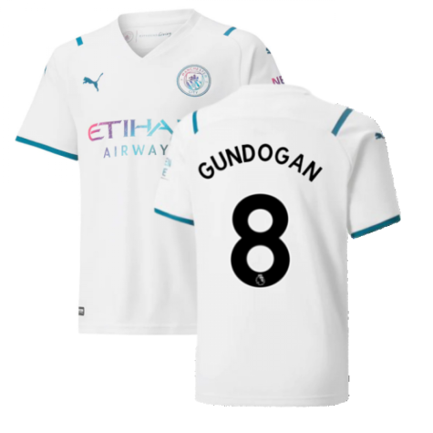 2021-2022 Man City Away Shirt (Kids) (GUNDOGAN 8)