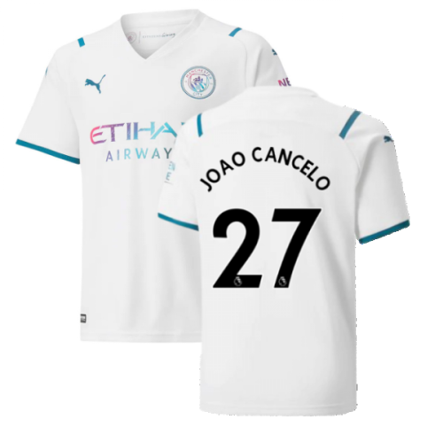 2021-2022 Man City Away Shirt (Kids) (JOAO CANCELO 27)