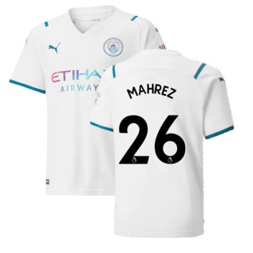 2021-2022 Man City Away Shirt (Kids) (MAHREZ 26)