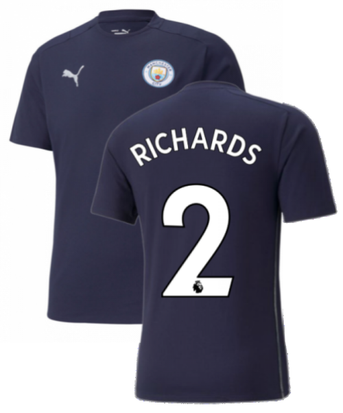 2021-2022 Man City Casuals Tee (Peacot) (RICHARDS 2)