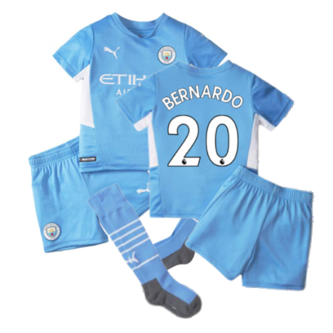 2021-2022 Man City Home Mini Kit (BERNARDO 20)