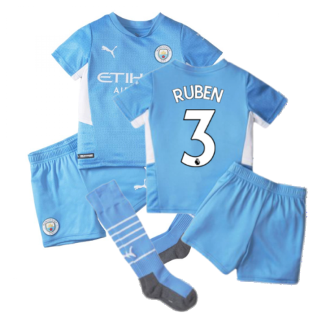 2021-2022 Man City Home Mini Kit (RUBEN 3)