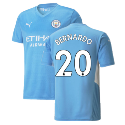 2021-2022 Man City Home Shirt (BERNARDO 20)