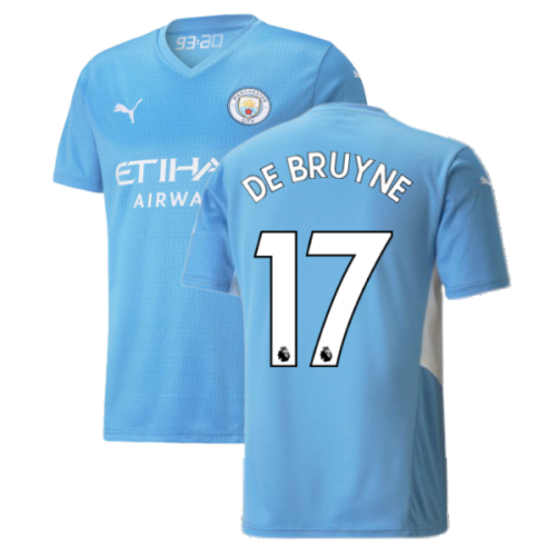 2021-2022 Man City Home Shirt (DE BRUYNE 17)