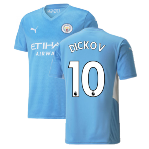 2021-2022 Man City Home Shirt (DICKOV 10)