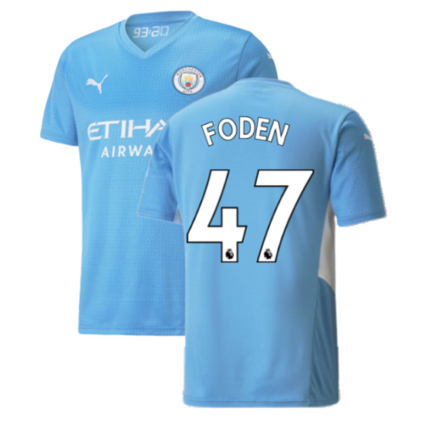 2021-2022 Man City Home Shirt (FODEN 47)