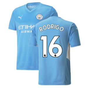 2021-2022 Man City Home Shirt (RODRIGO 16)