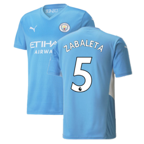 2021-2022 Man City Home Shirt (ZABALETA 5)