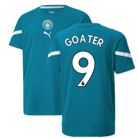 2021-2022 Man City Pre Match Jersey (Ocean Depths) - Kids (GOATER 9)