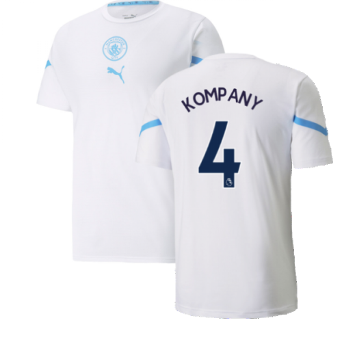 2021-2022 Man City Pre Match Jersey (White) (KOMPANY 4)