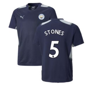 2021-2022 Man City PRO Training Jersey (Peacot) (STONES 5)