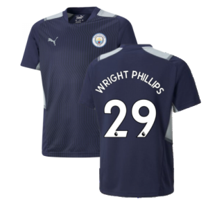 2021-2022 Man City PRO Training Jersey (Peacot) (WRIGHT PHILLIPS 29)