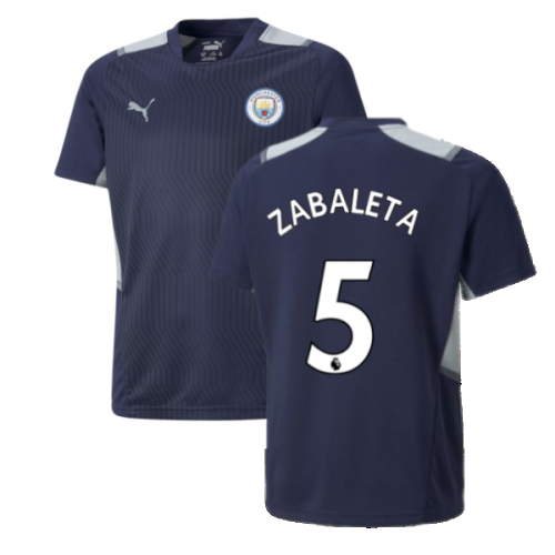 2021-2022 Man City PRO Training Jersey (Peacot) (ZABALETA 5)