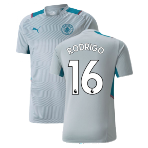 2021-2022 Man City PRO Training Jersey (Quarry) (RODRIGO 16)