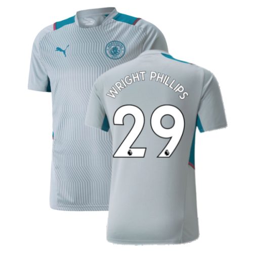 2021-2022 Man City PRO Training Jersey (Quarry) (WRIGHT PHILLIPS 29)