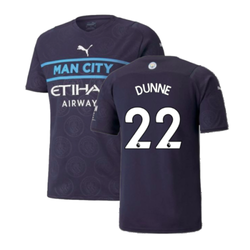 2021-2022 Man City Third Player Issue Shirt (DUNNE 22)