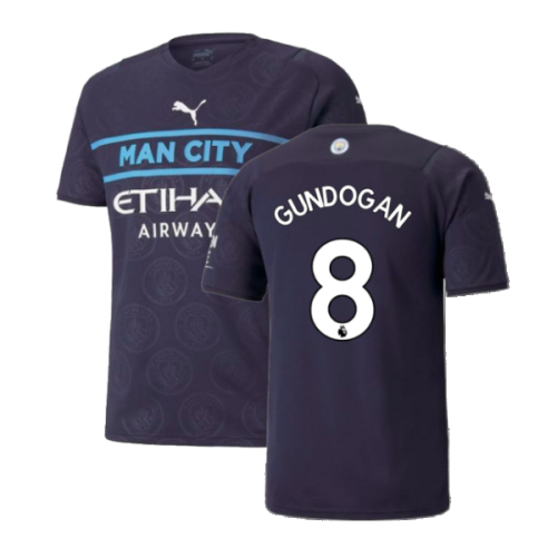 2021-2022 Man City Third Player Issue Shirt (GUNDOGAN 8)