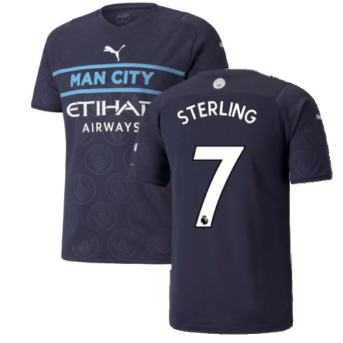 2021-2022 Man City Third Shirt (STERLING 7)