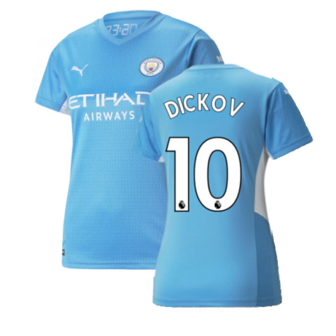 2021-2022 Man City Womens Home Shirt (DICKOV 10)