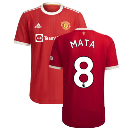 2021-2022 Man Utd Authentic Home Shirt (MATA 8)