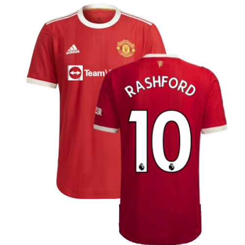 2021-2022 Man Utd Authentic Home Shirt (RASHFORD 10)