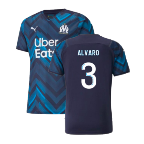 2021-2022 Marseille Authentic Away Shirt (ALVARO 3)