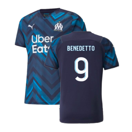 2021-2022 Marseille Authentic Away Shirt (BENEDETTO 9)