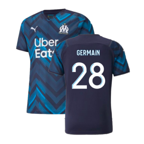 2021-2022 Marseille Authentic Away Shirt (GERMAIN 28)