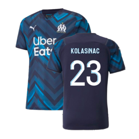 2021-2022 Marseille Authentic Away Shirt (KOLASINAC 23)