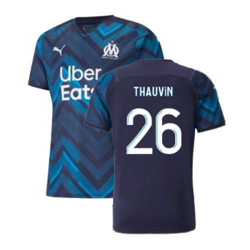 2021-2022 Marseille Authentic Away Shirt (THAUVIN 26)