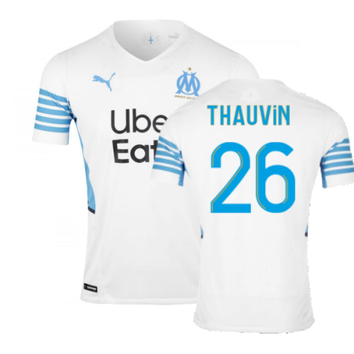 2021-2022 Marseille Authentic Home Shirt (THAUVIN 26)