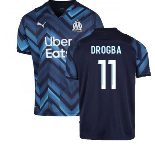 2021-2022 Marseille Away Shirt (Kids) (DROGBA 11)