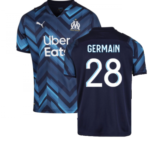 2021-2022 Marseille Away Shirt (Kids) (GERMAIN 28)