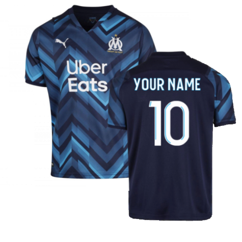 2021-2022 Marseille Away Shirt (Your Name)