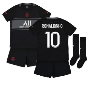 2021-2022 PSG Third Mini Kit (RONALDINHO 10)