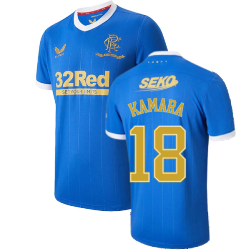 2021-2022 Rangers Home Shirt (KAMARA 18)