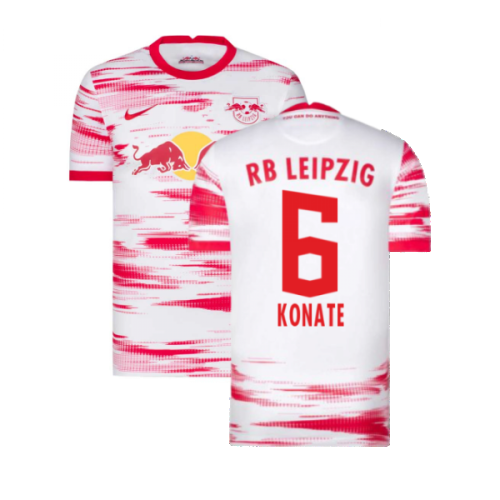 2021-2022 Red Bull Leipzig Home Shirt (White) (KONATE 6)