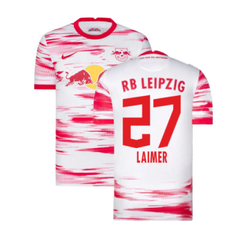 2021-2022 Red Bull Leipzig Home Shirt (White) (LAIMER 27)